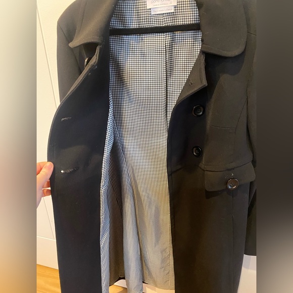 Portmans Size 10 Black Lined Coat - Picture 5 of 6